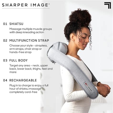 Sharper Image Shiatsu Full Body Cordless Battery Massage Ball 1014508 At