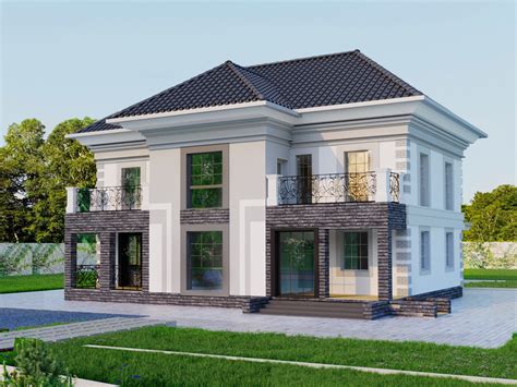 Дом из газобетона 2 этажа (48 фото) - фото - картинки и рисунки ...