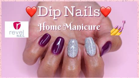 Diy Dip Nails Easy Home Manicure Ft Revel Nail Youtube