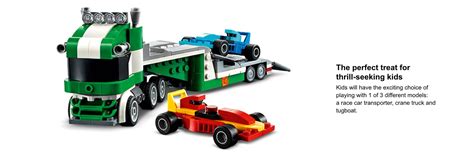 LEGO 31113 Creator 3in1 Racewagen Transportvoertuig Speelgoedtruck met ...