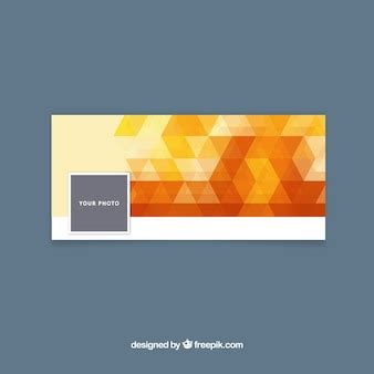 Free Vector | Facebook cover with orange tones