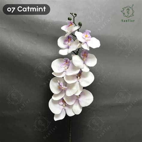 Jual Bunga Anggrek Kain Frosted Pastel K Artificial Orchid Bahan Kain