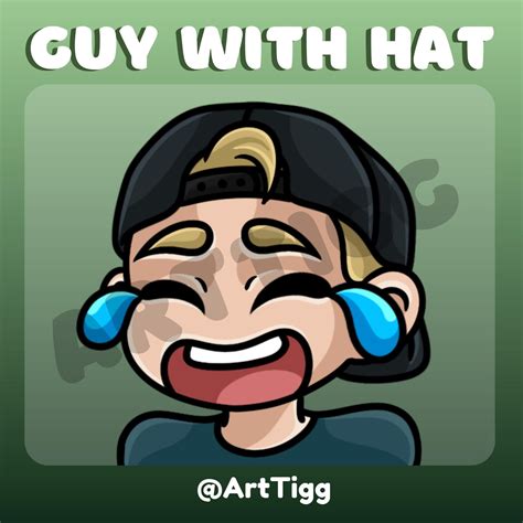 Blonde Guy Emotes With Hat Twitch Discord Youtube Kick Streaming Emojis Cool