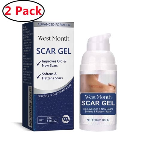 2 Pack Silicone Scar Gel For Keloid Scar Treatment Acne Scar Treatment And Scar Cream For