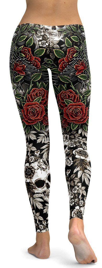 Skulls And Roses Leggings Rose Leggings Leggings Fashion Skulls And Roses