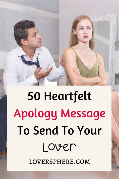 50 Heartfelt Apology Message To Send To Your Lover - Lover Sphere