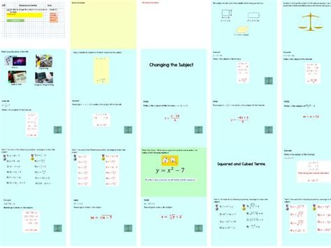 Rearranging Formulae Changing The Subject Maths PowerPoint