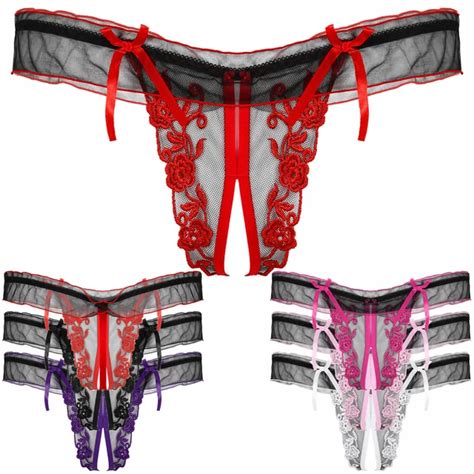 SEXY HOMME SISSY Ouvert G String Tanga Lingerie Broderie Slip Sous vêtements EUR PicClick IT