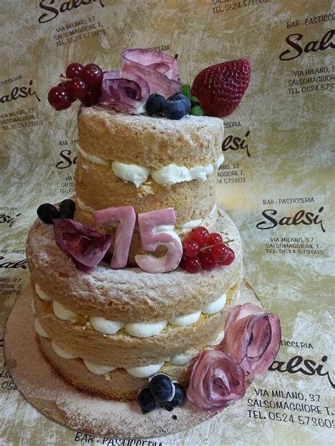 Rose Naked Cake Decorated Cake By Barbara Saliprandi CakesDecor