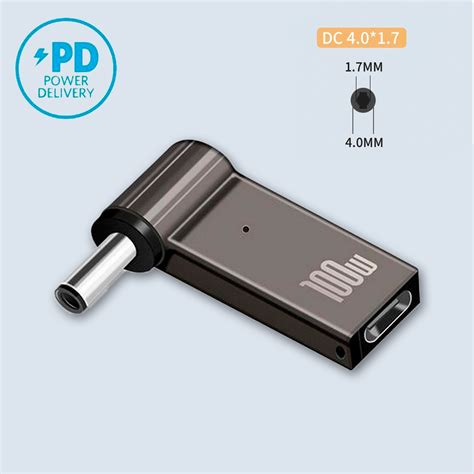 Адаптер USB Type-C to DC 4.0x1.7 для зарядки ноутбуков (ID#2063845273 ...