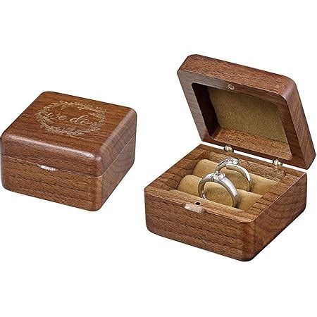 Geschenke Herz Ringbox Mit Gravur Ringe Walnussholz Gravierte