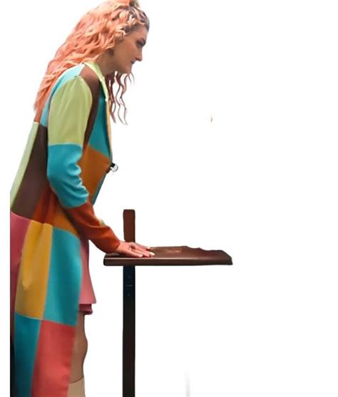 Sex Education S Anthony Lexa Multicolor Checkered Long Coat