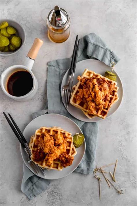 Buttermilk Brined Southern Fried Chicken Waffles With Video Well