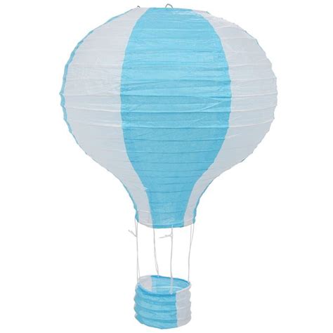 Qilidiba Inch Hot Air Balloon Paper Lantern Lampshade Ceiling Light Wedding Decor Blue