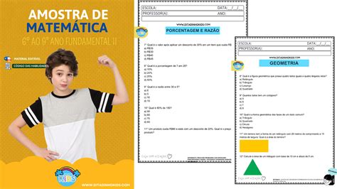 Atividades Lúdicas De Matemática 6 Ao 9 Ano - Atividades de Matemática do 6° ao 9° Ano - DitadinhoKIDS