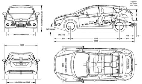 Ford Focus Kombi Abmessungen F