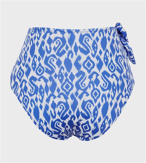 Buy Trendyol Ethnic Patterned Belted Tie Up Detail Bikini Bottom In