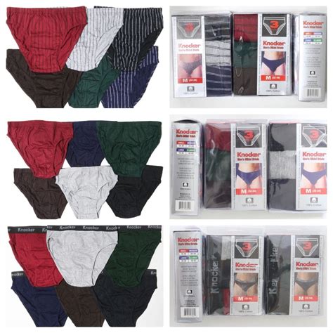 PK Knocker Mens Bikini Briefs Underwear Solid Stripe T Band S XL New EBay