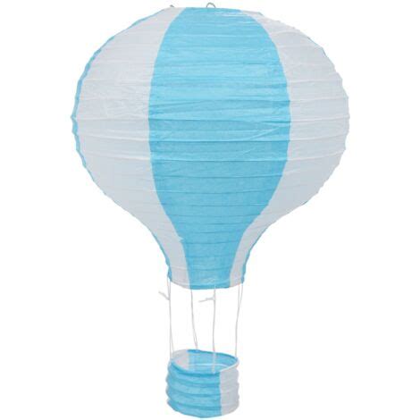 12inch Hot Air Balloon Paper Lantern Lampshade Ceiling Light Wedding Party Decor Blue