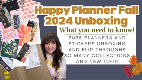 Happy Planner Fall 2024 Release HUGE Unboxing Planner Journal And