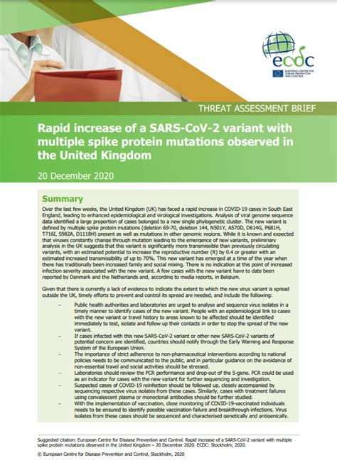 Threat Assessment Brief Rapid Increase Of A Sars Cov 2 Variant With Multiple Spike Protein