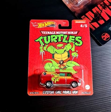 Hot Wheels Premium Teenage Mutant Ninja Turtles Tmnt Custom Gmc Panel Van Hotwheels Pop Culture