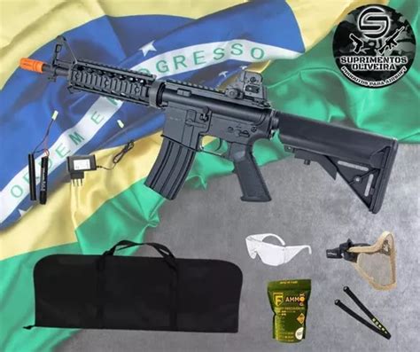 Rifle De Airsoft M A Aeg Ris Cqb Mm Cyma Parcelamento Sem Juros