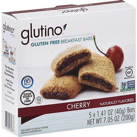 Glutino Breakfast Bars, Gluten Free, Cherry | Shop | D'Agostino