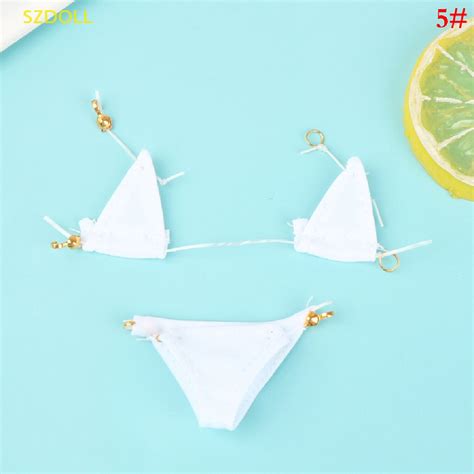 Cxszdoll Dollhouse Mini Bikini Bra Lingerie Set Underpants Doll Model Decor Dom Shopee