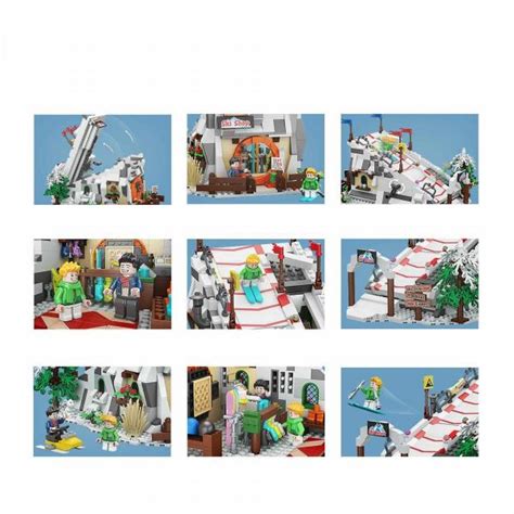 BlueBrixx Sets 105721 Ski Resort Mini Blocks