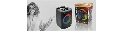 PERFEO «DISCO RING» 4" LED, FM, MP3 USB/microSD, AUX, TWS, MIC, 10Вт ...