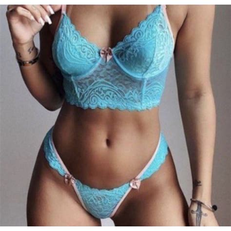 Conjunto Sem Bojo Sexy Lingerie Aro Renda Bicolor Suti Calcinha Forro La O Atacado