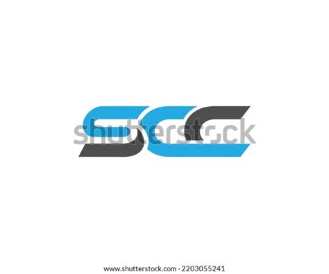 Unique Scc Letter Initial Logo Design Stock Vector Royalty Free
