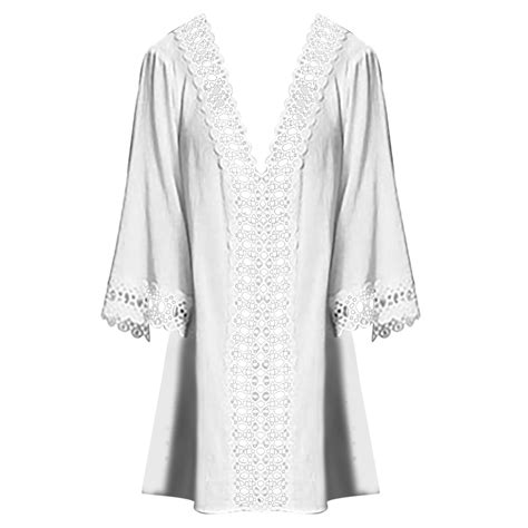 Rovga Beach Dress Bikini Sun Shirt Swimsuit Woven Loose Fitting Vacation Robe Female Tropical