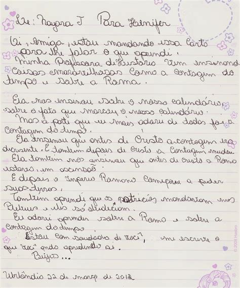 Carta Para Um Colega De Sala De Aula - 8