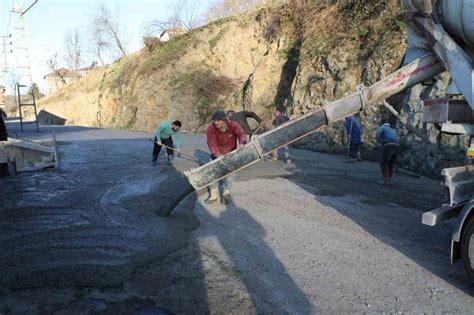 Ordu Büyükşehir beton yol ağını güçlendiriyor Ordu Olay Gazetesi