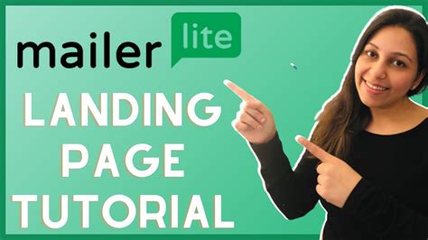 Mailerlite Landing Page Tutorial 2022 Youtube