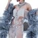 Nude Flapper Dress Embellished Gem Minidress S Etsy UK