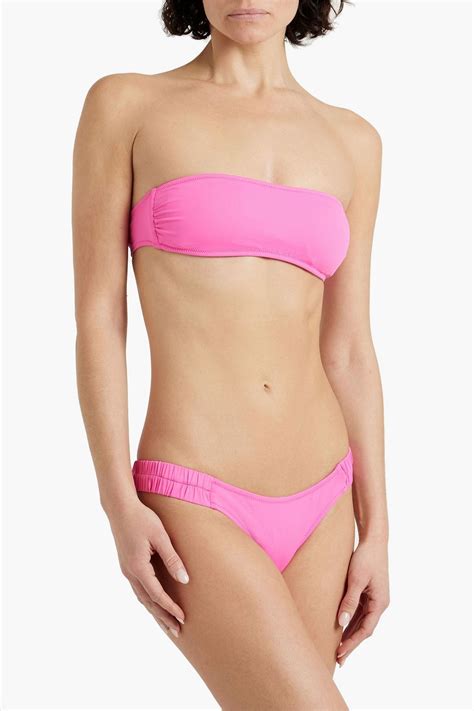 Melissa Odabash Trieste Ruched Bandeau Bikini Top The Outnet