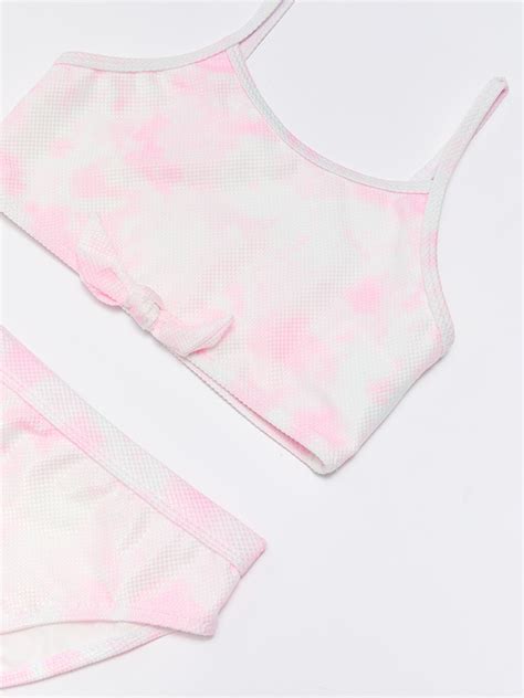 PEMBE Batik Desenli Kız Çocuk Bikini S31789Z4 LT4 LCW