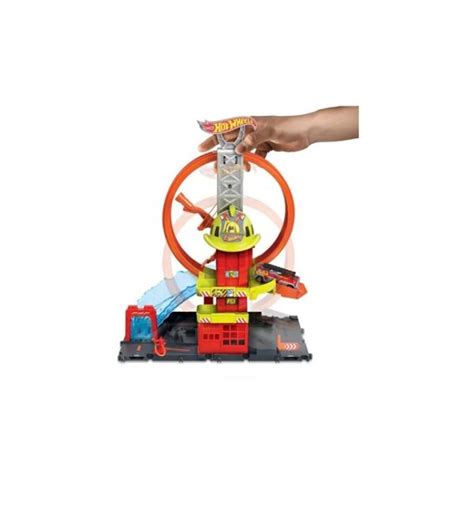 Mattel Πίστα Hot Wheels City Super Loop Fire Station HKX41 Χοπ Χοπ Toys