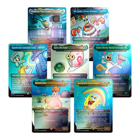 Secret Lair X Spongebob Squarepants Legends Of Bikini Bottom Foil Edition Versione Inglese