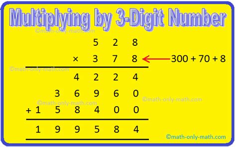 Multiplying By 3 Digit Numbers