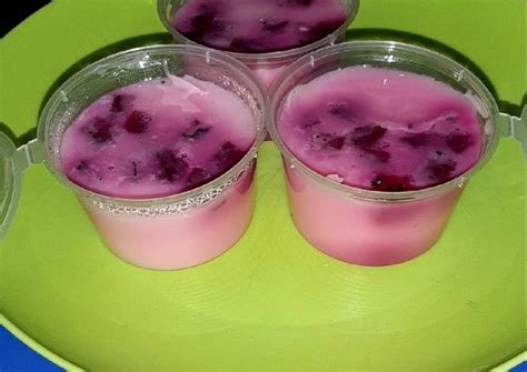 Resep Pudding Susu Buah Naga Oleh Diary Mbekal Cookpad