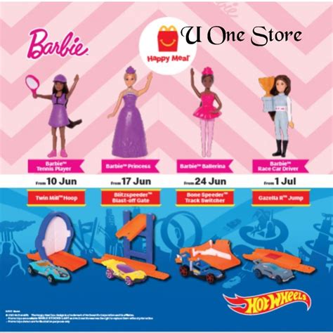 McDonald S Mcd Happy Meal Toys Barbie Hot Wheels Shopee Malaysia