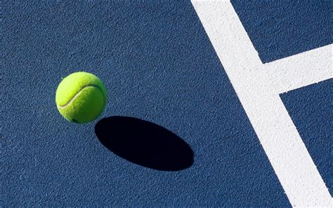 Download Wallpapers Tennis Blue Tennis Court Lines Sports Concepts