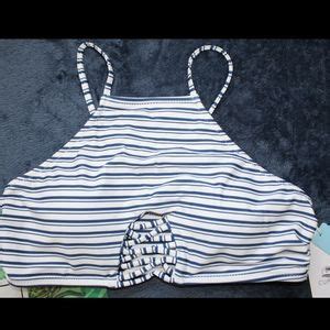 Cupshe Swim Nwt Blue And White Striped Cupshe Bikini Poshmark