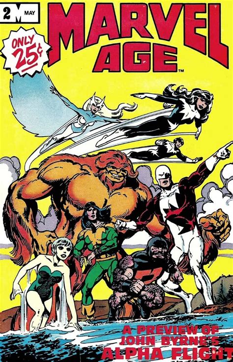 Marvel Age 2 Cover By John Byrne 1983 Marvel Comic Books Comics