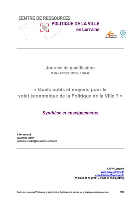 Quels Outils Et Moyens Pour Le Volet Conomique De La Politique De La