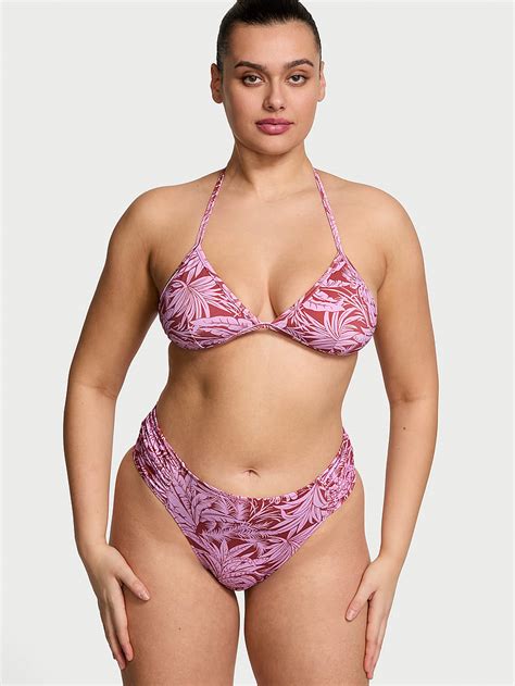 Buy Essential Shirred Mid Rise Bikini Bottom Order Bikini Bottom